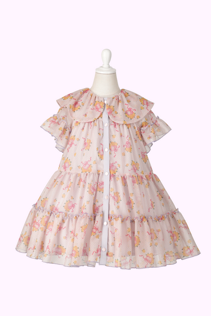 チュールブーケプリントワンピース（Toddler）