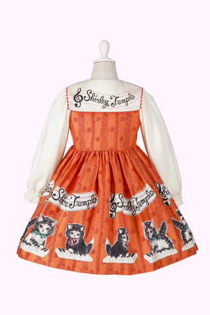こねこ＆メロディープリントワンピース（Toddler）