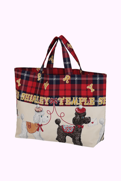 ブリティッシュプードルプリントトートバッグ