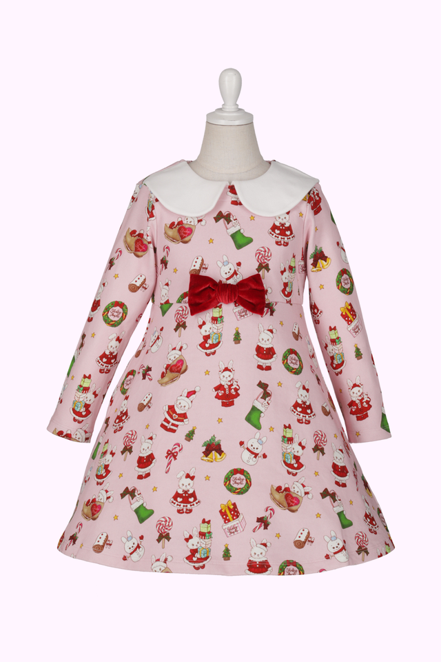 クリスマスシャルロットプリントワンピース（Toddler） – Shirley