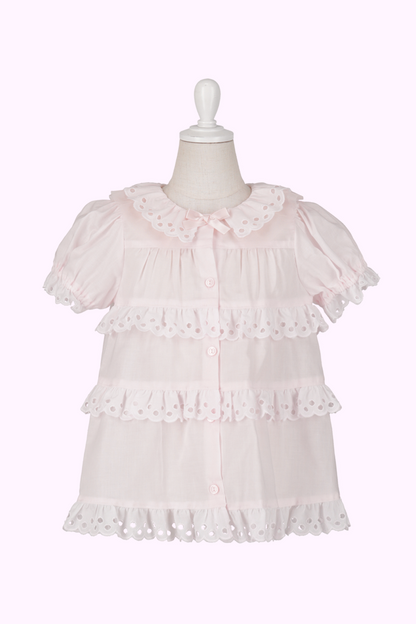 コットンレースオーバーブラウス（Toddler）