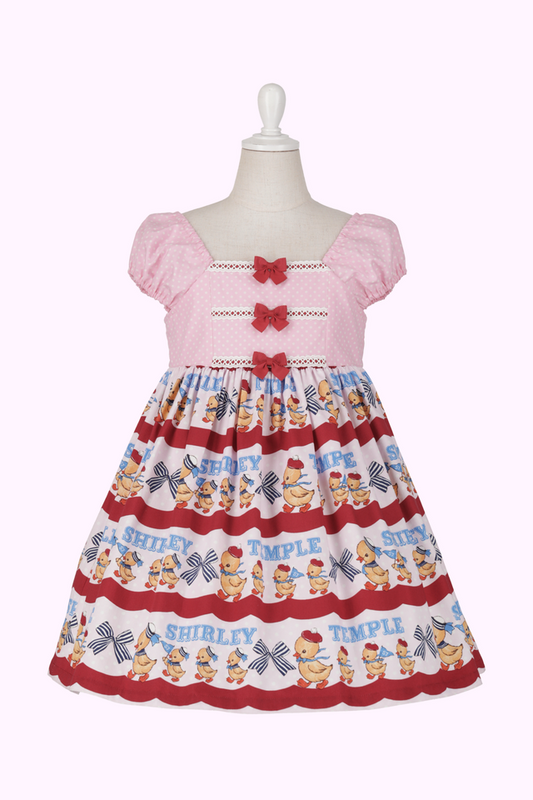 アヒルおさんぽプリントワンピース（Toddler）