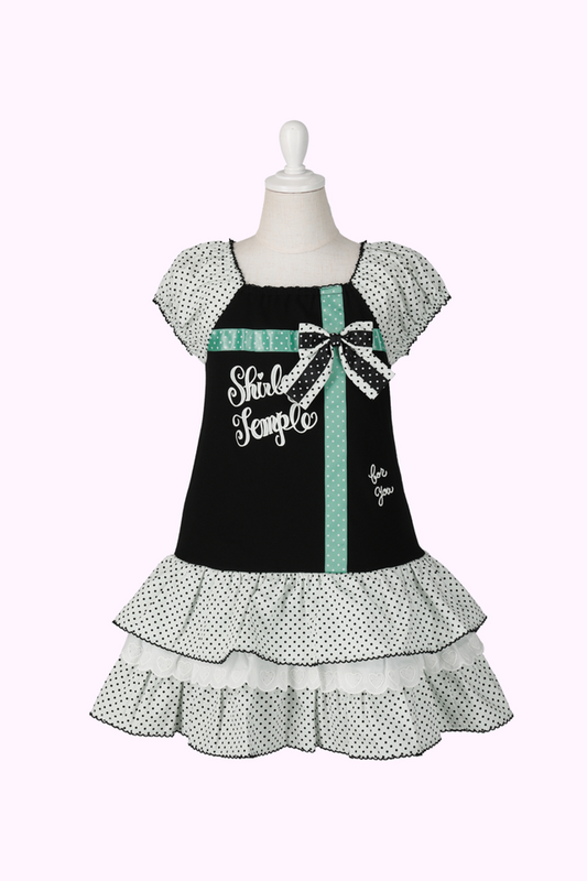 モノトーンドットドッキングワンピース（Toddler）