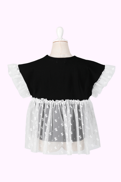 チュールレースドッキングTシャツ（Toddler）