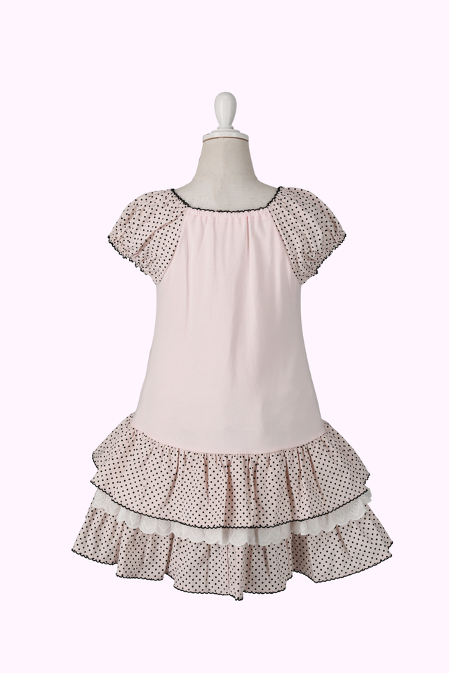 モノトーンドットドッキングワンピース（Toddler）