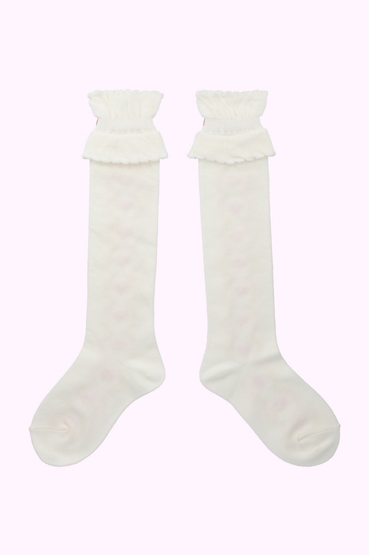 ハートスカラップハイソックス（11・13cm）