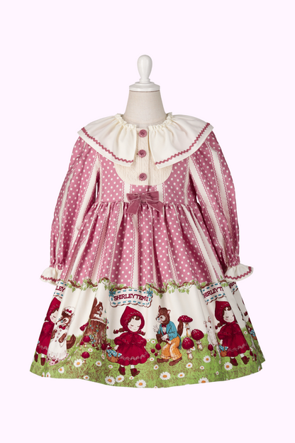 赤ずきんちゃんプリントケープカラーワンピース(Toddler)