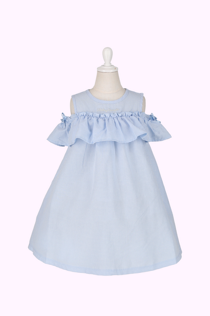 オフショルギンガムワンピース(Toddler)