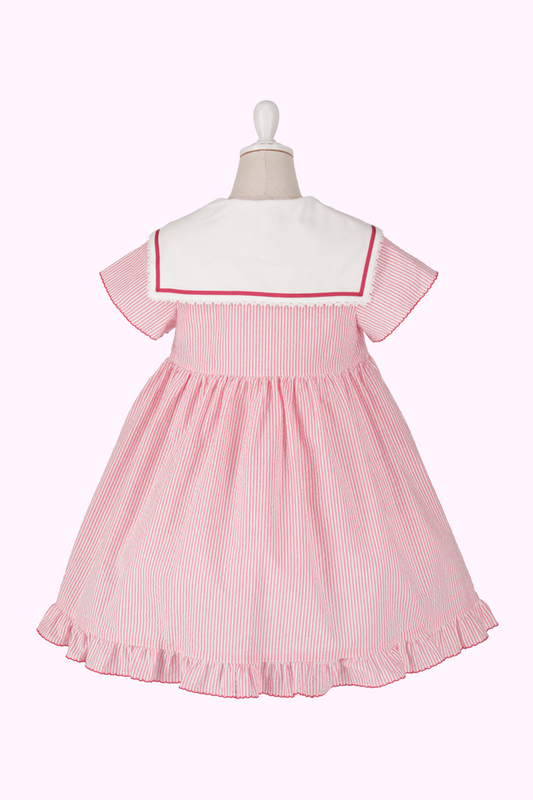 ストロベリーバスケットストライプワンピース（Toddler）