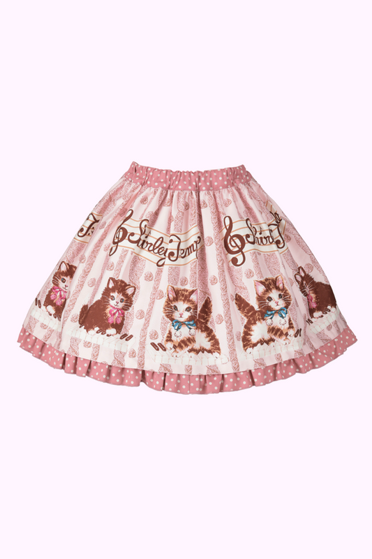 こねこ＆メロディープリントスカート（Toddler）