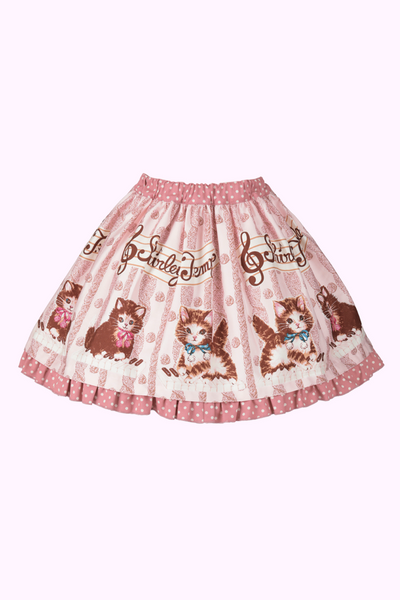 こねこ＆メロディープリントスカート（Toddler）
