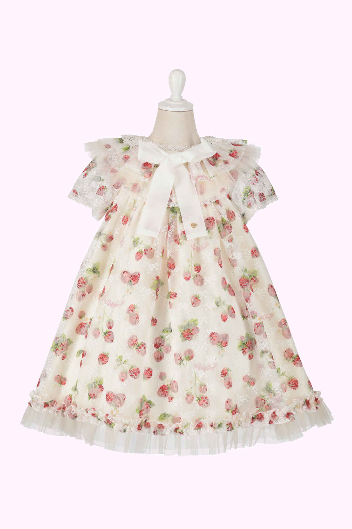 ストロベリーレースプリントドレス（Toddler）