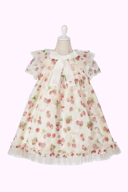ストロベリーレースプリントドレス（Toddler）