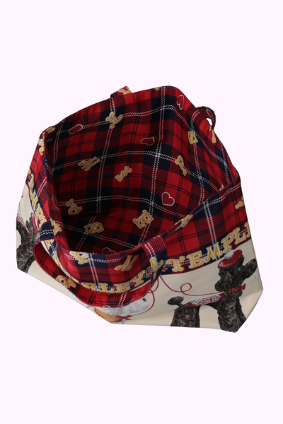 ブリティッシュプードルプリントトートバッグ