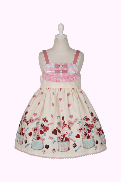 スイートハートプリントジャンパースカート（Toddler）