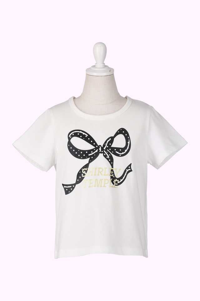 ドットリボンプリントTシャツ（Sister）