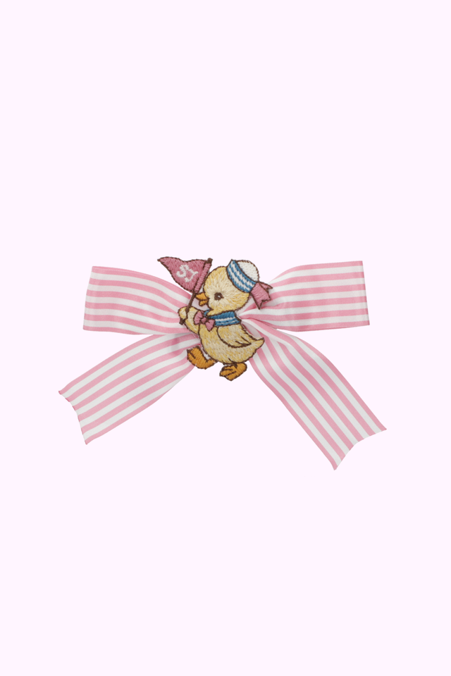 アヒルストライププリントクリップ