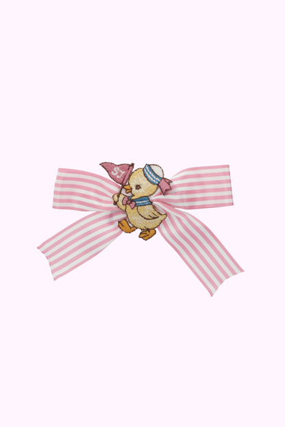 アヒルストライププリントクリップ