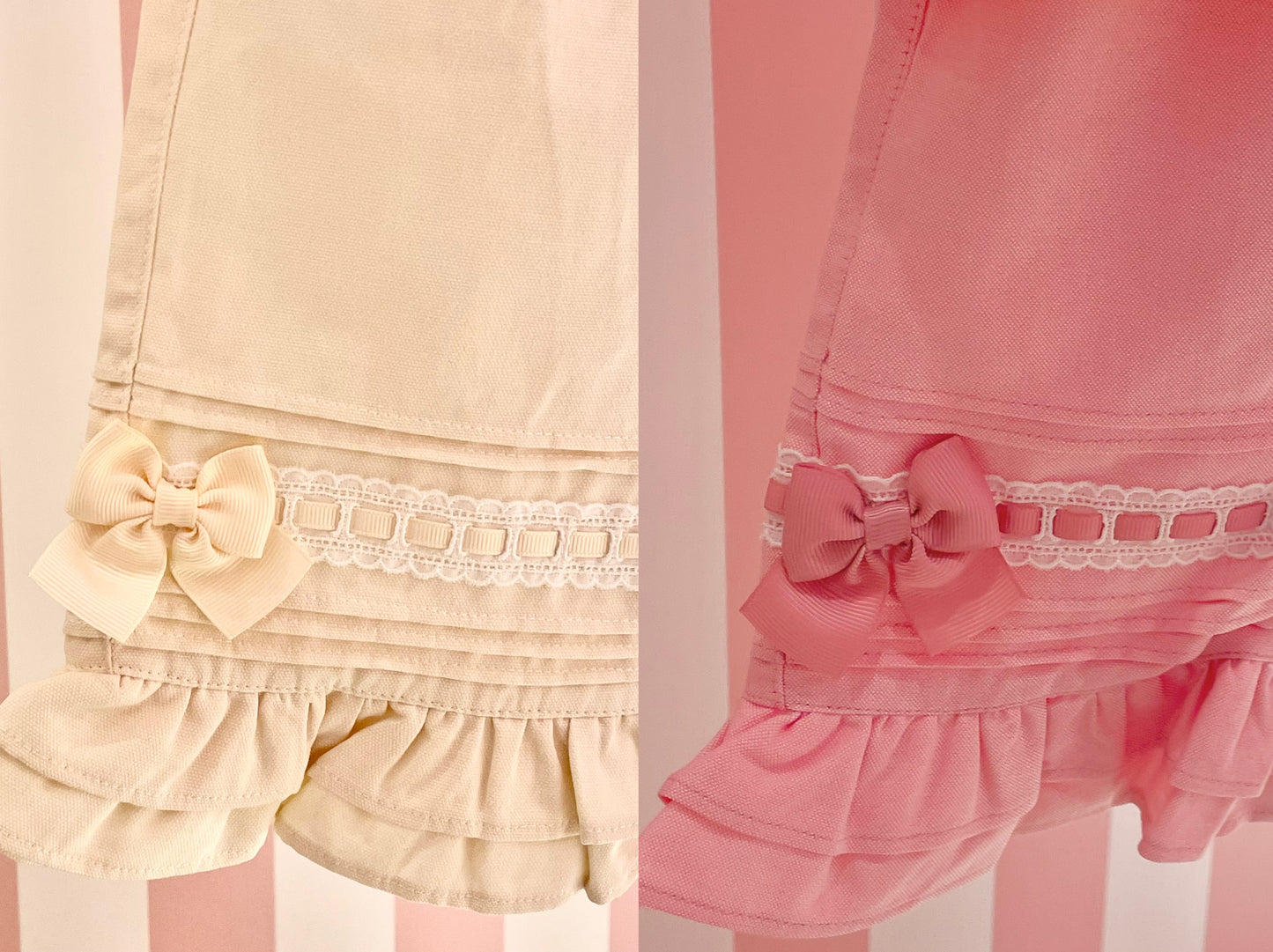 ピンタックはしごリボンショートパンツ（Toddler）
