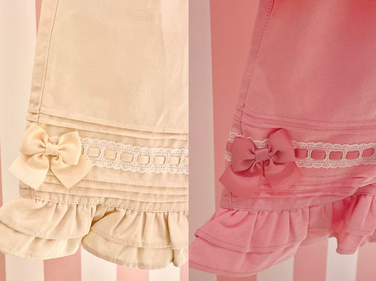 ピンタックはしごリボンショートパンツ（Toddler）