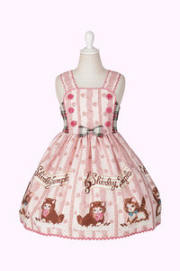 こねこ＆メロディープリントジャンパースカート（Toddler）