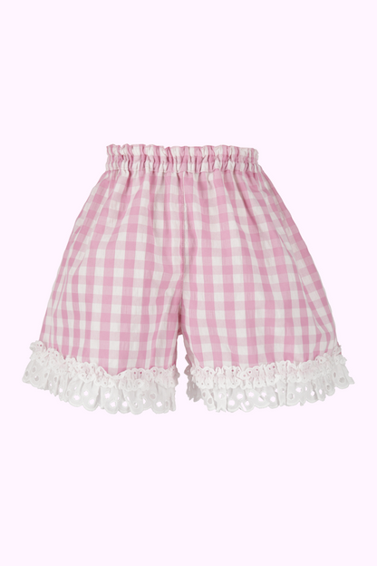 サッカーギンガムリボンショートパンツ（Toddler）
