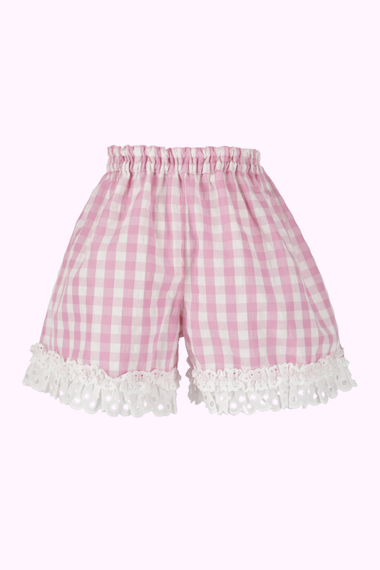 サッカーギンガムリボンショートパンツ（Toddler）