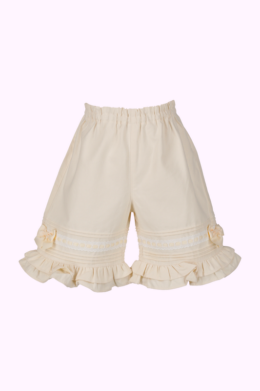 ピンタックはしごリボンショートパンツ（Toddler）