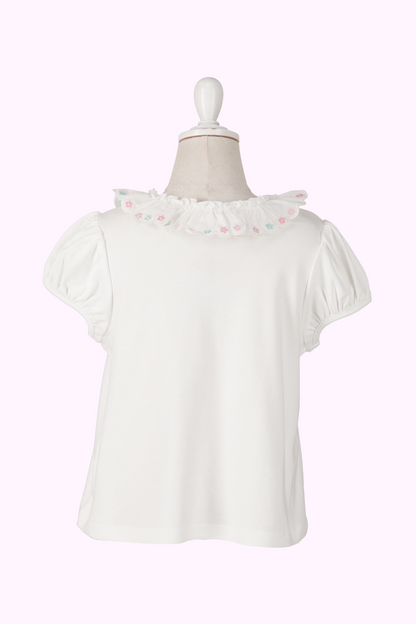 わんちゃんフラワーアップリケTシャツ（Baby）