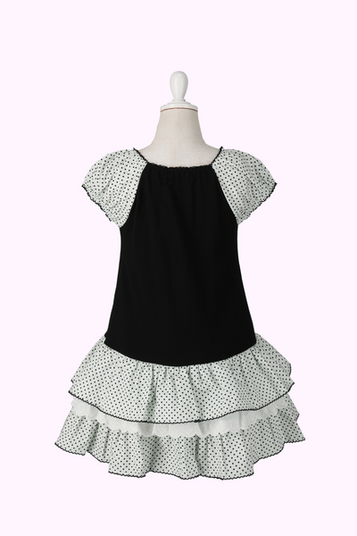 モノトーンドットドッキングワンピース（Toddler）