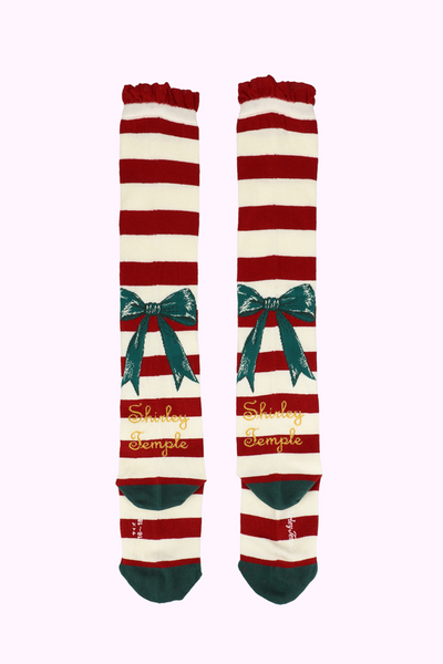 ホリデーボーダーニーハイソックス（14～23cm）