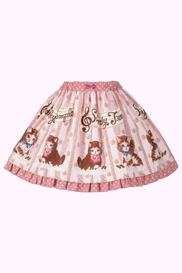 こねこ＆メロディープリントスカート（Toddler）