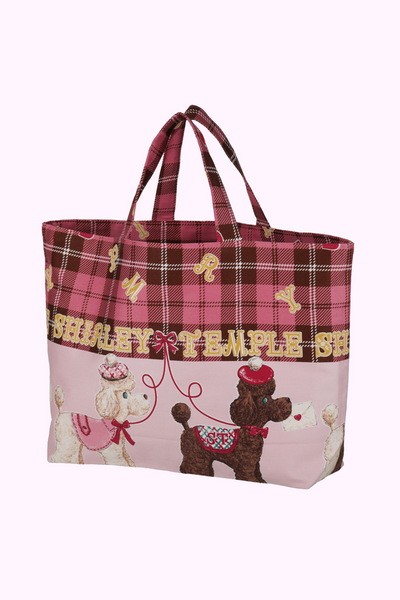 ブリティッシュプードルプリントトートバッグ