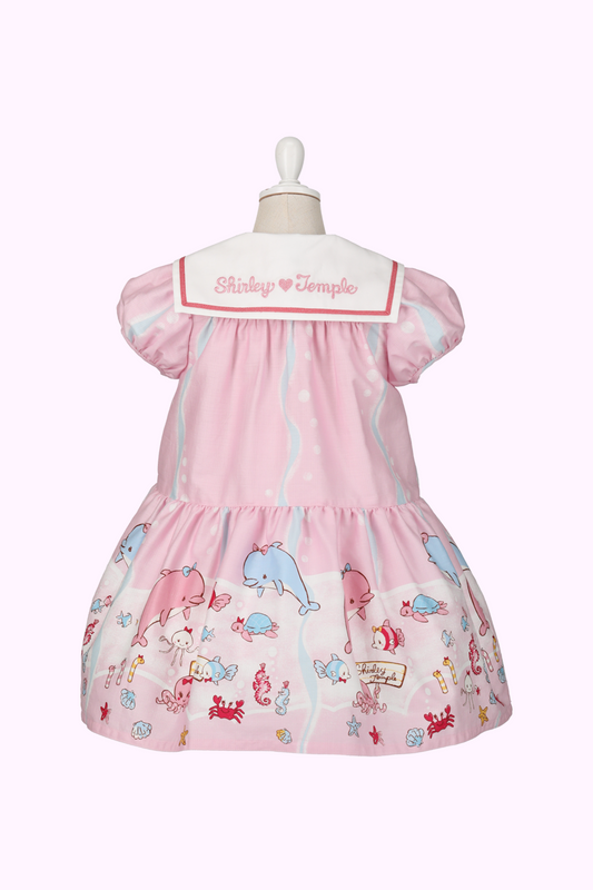 マリンフレンズプリントセーラーワンピース（Toddler）