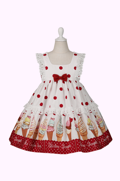 アイスクリームショッププリントジャンパースカート(Baby) – Shirley アイスクリームショッププリントジャンパースカート(Baby) – Shirley