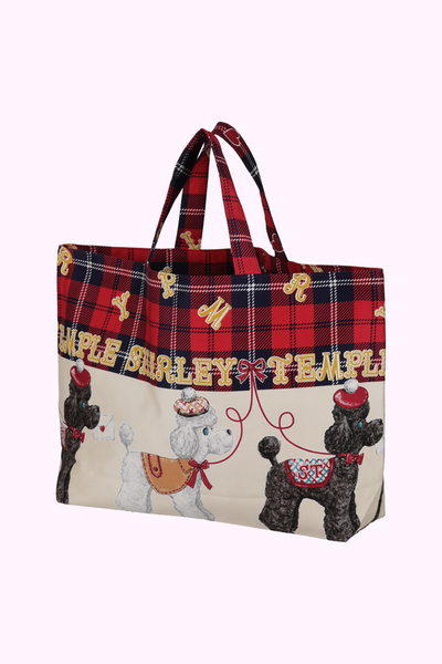 ブリティッシュプードルプリントトートバッグ