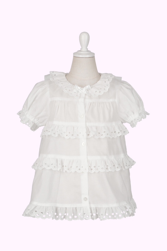 コットンレースオーバーブラウス（Toddler）