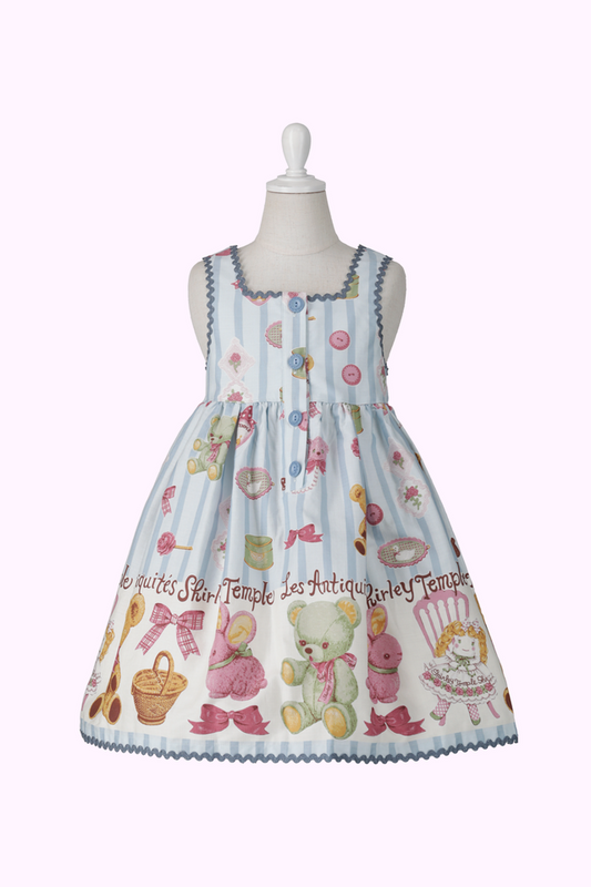 アンティークマーケットプリントジャンパースカート（Toddler）