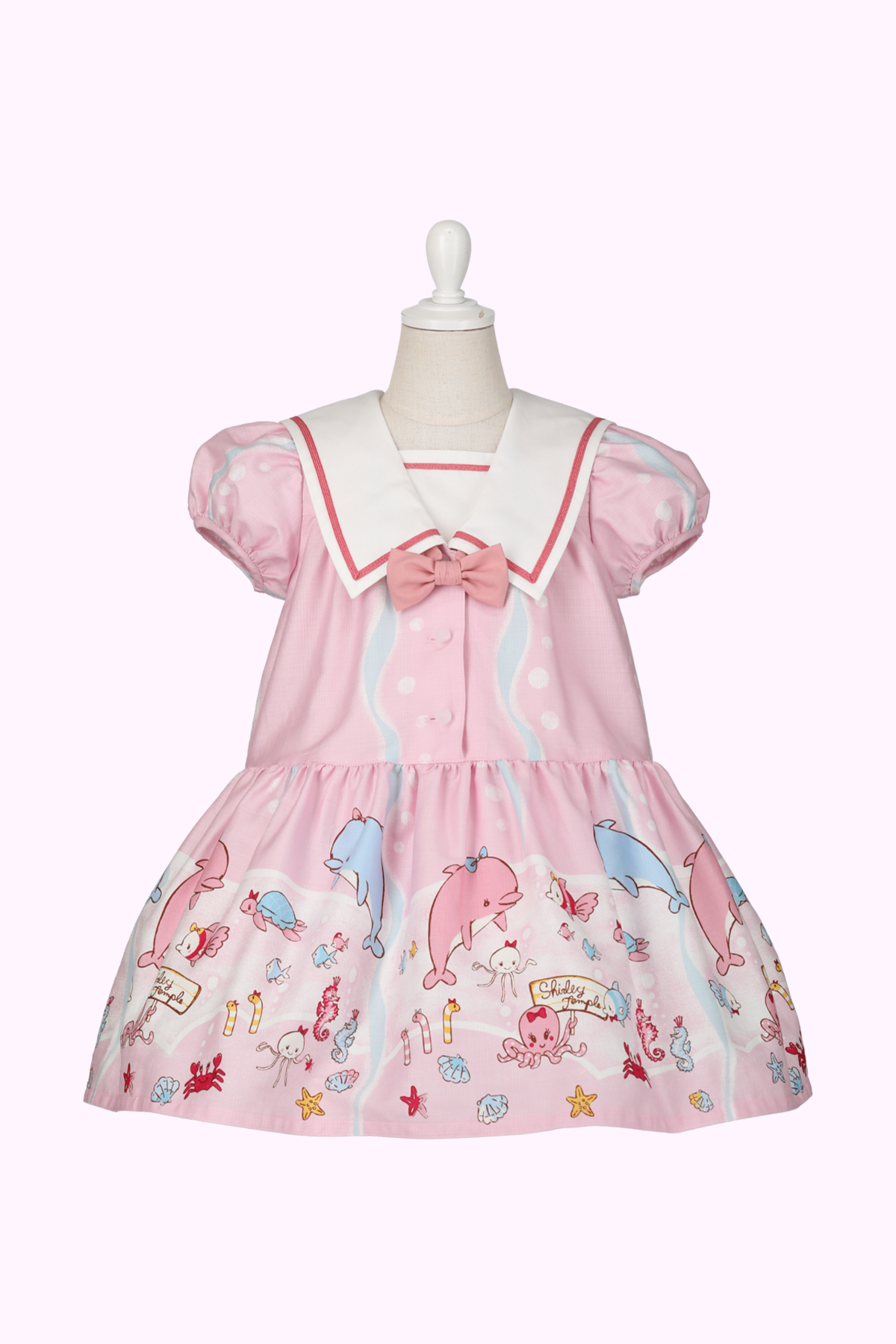 マリンフレンズプリントセーラーワンピース（Toddler）
