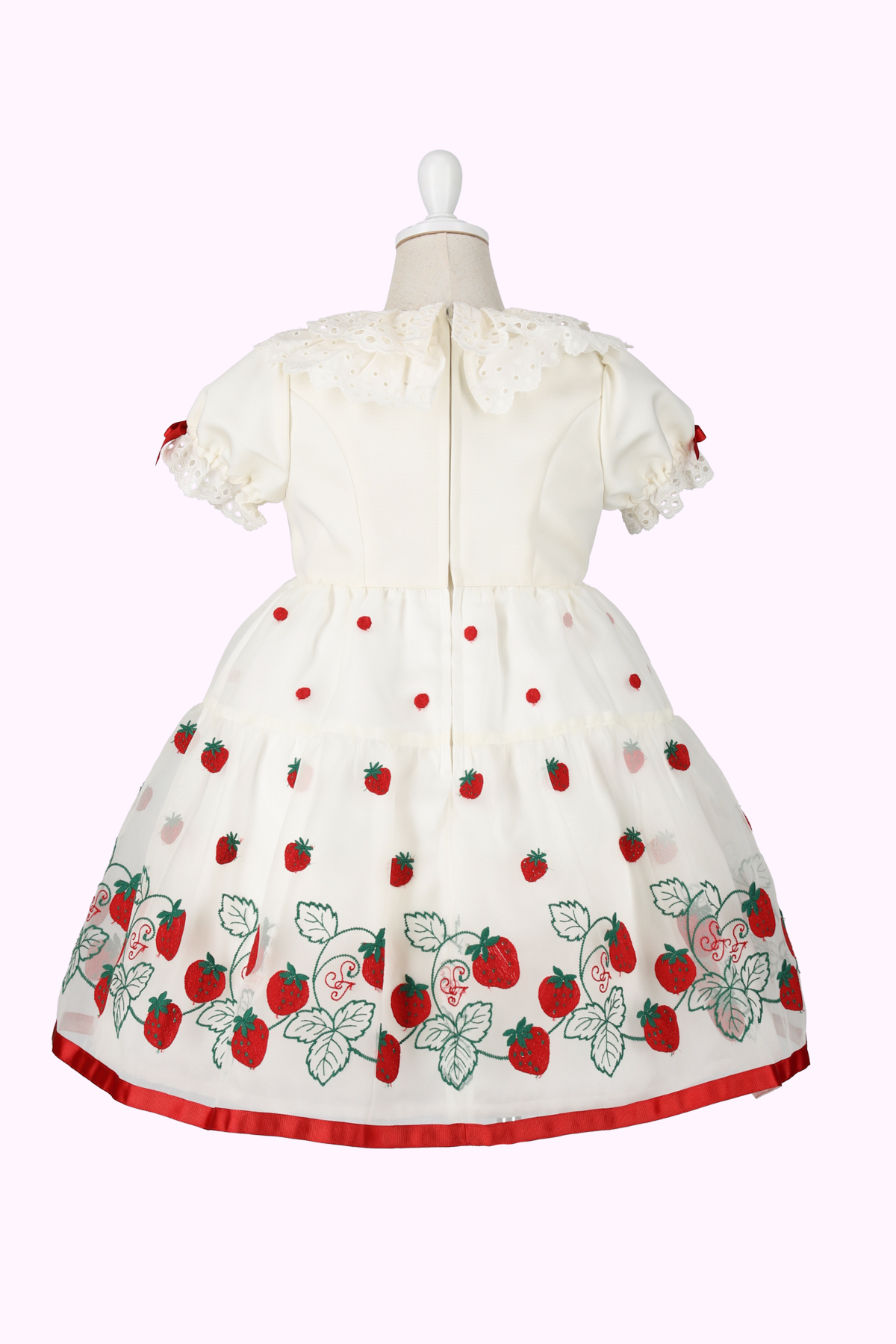 オーガンジーいちごレースドレス(Toddler) – Shirley Temple Online Store オーガンジーいちごレースドレス(Toddler) – Shirley Temple Online Store