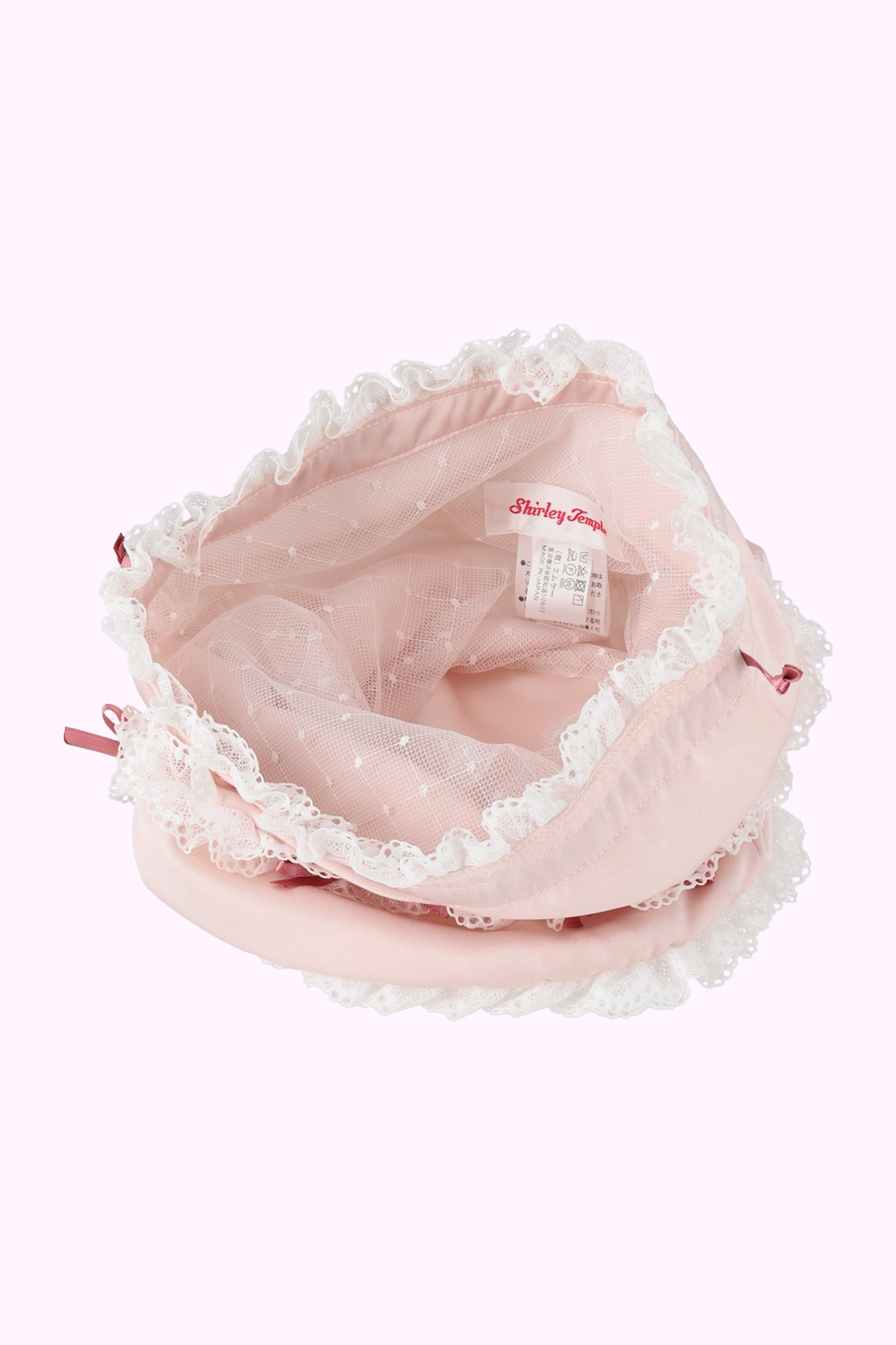 レース&リボン巾着バッグ(Ladies) – Shirley Temple Online Store レース&リボン巾着バッグ(Ladies) – Shirley Temple Online Store