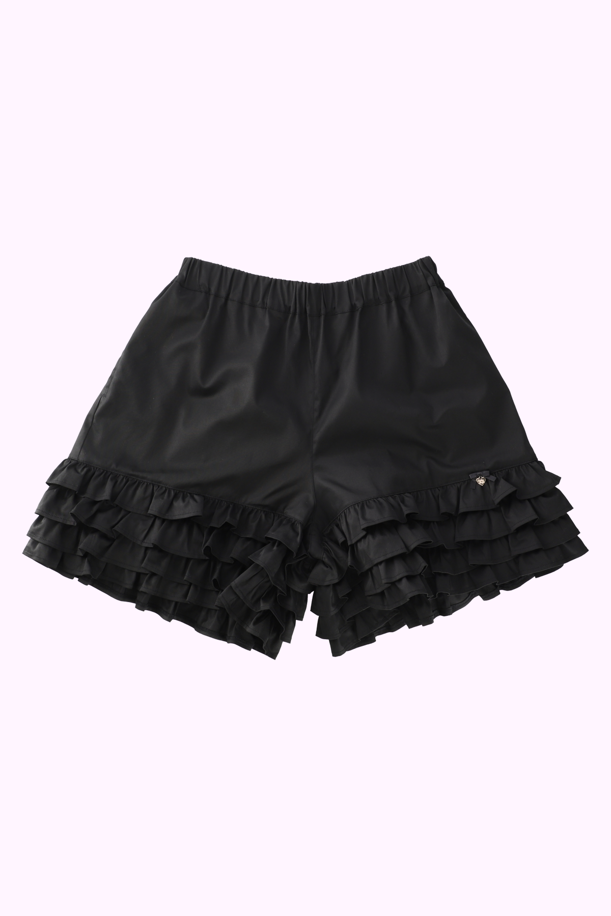 シェリエ sheller ブラック プリーツショートパンツ キュロット フリルショートパンツ(Ladies) – Shirley Temple Online Store パンツ